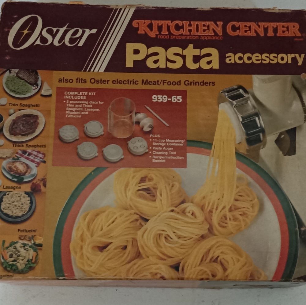 Vintage Oster Kitchen Center Pasta Accessory 939-65
